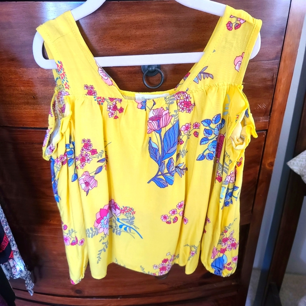 Girls Blouse with Peek-a-Boo Shoulders